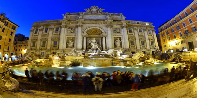 Fontana di Trevi, em Roma — Foto: Gabriel Bouys/AFP Photo