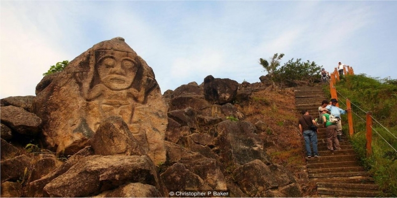 Pouco se sabe sobre a sociedade pré colombiana responsável pelas câmaras funerárias e estátuas encontradas em Tierradentro e San Agustín — Foto: Christopher P Baker/BBC Travel
