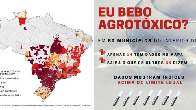 G1 apura presença de agrotóxicos na água consumida em 50 municípios do interior do Rio 