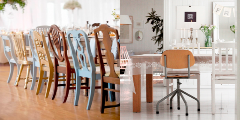 cadeiras diferentes decoração blog da arquitetura