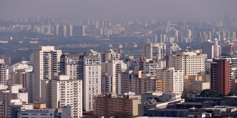 Vista de região central de São Paulo; cidade segue com o valor mais alto de locação residencial — Foto: Leonardo Benassatto/Futura Press/Estadão Conteúdo