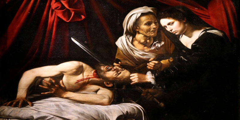 “Judith decapitando Holofernes”, pintura de Caravaggio: obra só foi encontrada em 2014