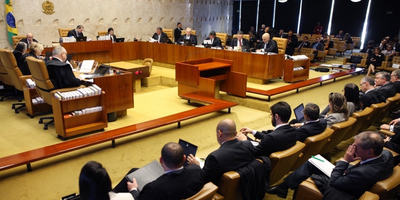 Ministros no plenário do Supremo Tribunal Federal (STF) — Foto:  Nelson Jr./SCO/STF