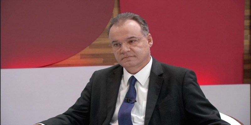 O relator da reforma da Previdência, deputado Samuel Moreira — Foto: Reprodução, GloboNews
