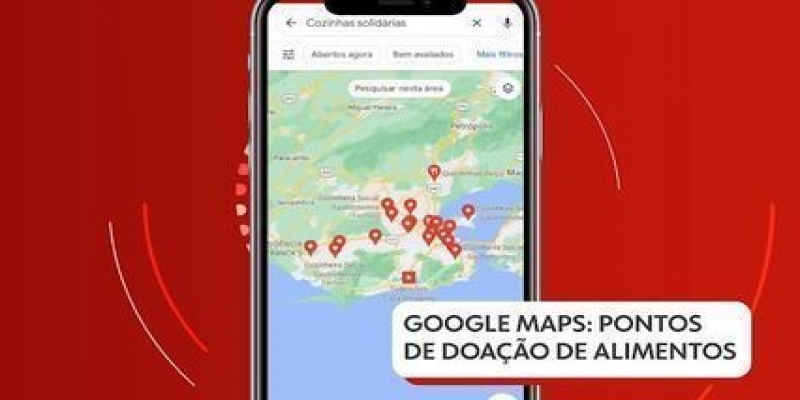 Google Maps ganha recurso para pesquisar pontos de doação de alimentos em todo o Brasil