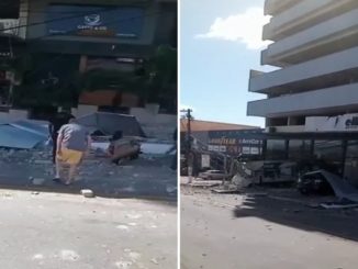 Mulher morre após ser atingida por estrutura de prédio que desabou durante ventania em Macaé