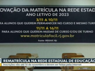 Rede estadual do RJ abre renovação de matrícula para 2023; veja como garantir sua vaga