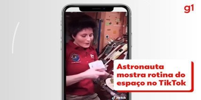 Astronauta faz sucesso no TikTok com vídeos sobre rotina no espaço