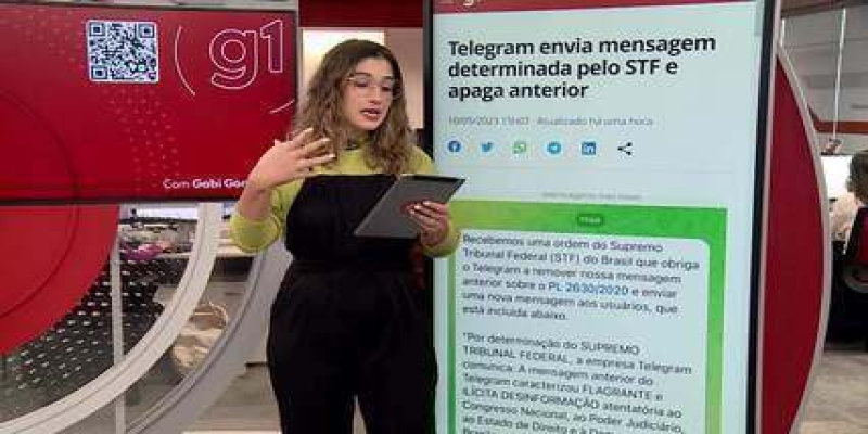 G1 em 1 Minuto: Alexandre de Moraes manda Telegram se retratar sobre PL das Fake News