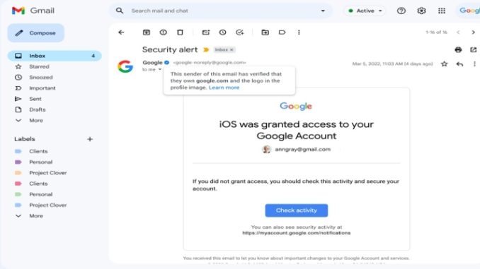 Gmail anuncia selo azul de verificação para combater fraudes em e mails 