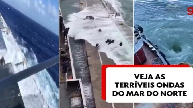 As terríveis ondas do Mar do Norte que bombam no TikTok 