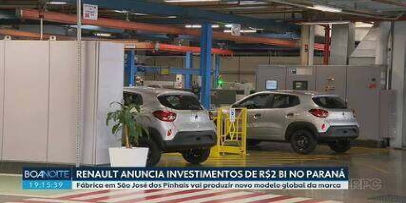 Renault anuncia investimentos de R$ 2 bilhões no Paraná