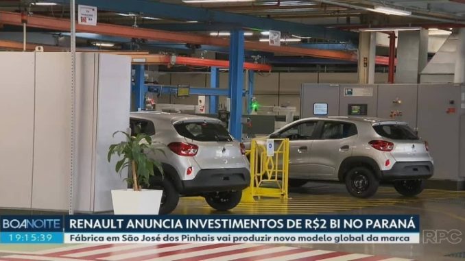 Renault anuncia investimentos de R$ 2 bilhões para produzir novo modelo da marca no Paraná 