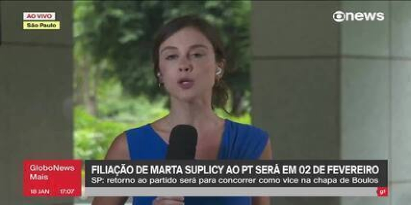 Filiação de Marta Suplicy ao PT será dia 2 de fevereiro