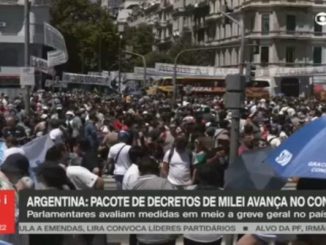 Milei enfrenta paralisação geral na Argentina; polícia tenta proibir bloqueio de vias