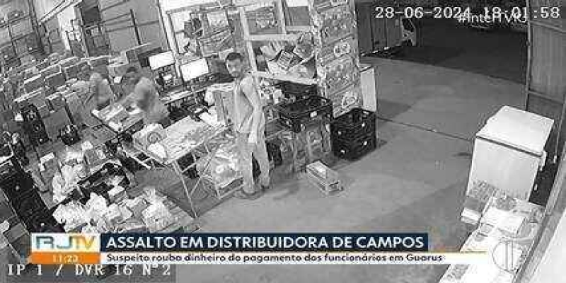Distribuidora é assaltada em Campos